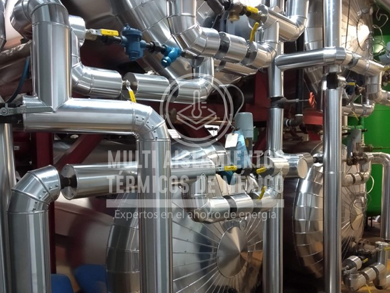 Aislamiento terminado en lamina de aluminio